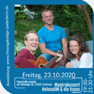 "Mantrakonzert" mit HelenaOM und den Vayus (Fr., 23.10.2020, 19:30-21:30 Uhr) @ ananda Lichtenau