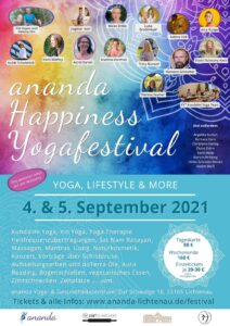 ananda Happiness-Yogafestival (4.-5.09.2021) @ ananda Lichtenau