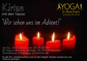 Kirtan mit den Vayus (am So., 19.12.2021, 18-19:30 Uhr) @ Yoga in Borchen
